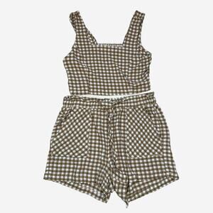 Carly Jean Los Angeles  CJLA Plaid Set Size M/L